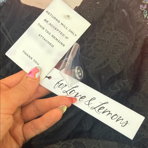 For Love And Lemons Black Lace Mini Dress - Picture 3 of 10